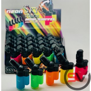 SKY MINI ANGLE NEON SWIVEL TORCH - SK605SVN (20 CT/DISPLAY)